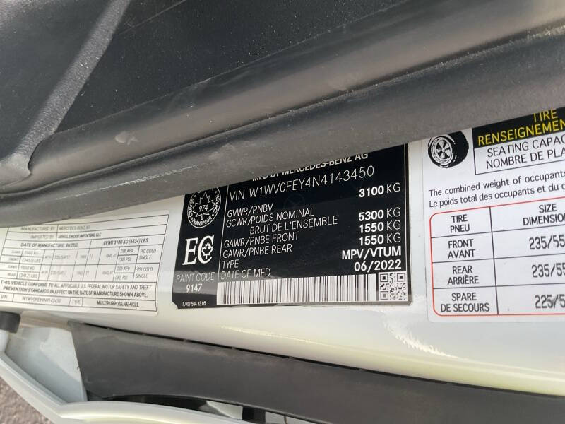 2022 Mercedes-Benz Metris Passenger