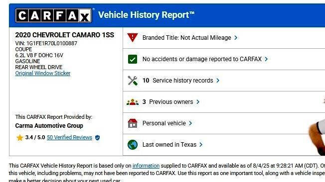 2020 Chevrolet Camaro
