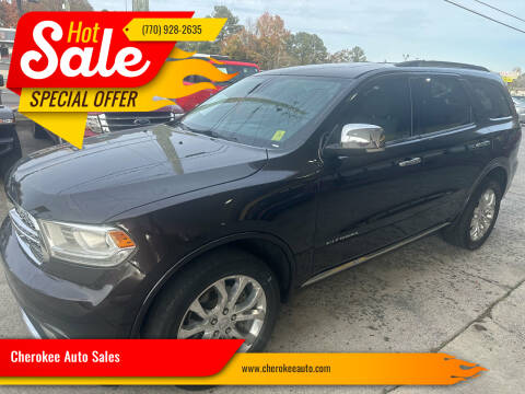 2017 Dodge Durango for sale at Cherokee Auto Sales in Acworth GA