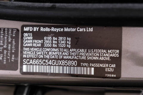 2016 Rolls-Royce Wraith