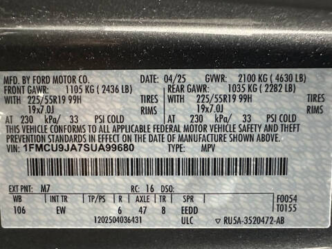 2025 Ford Escape Platinum