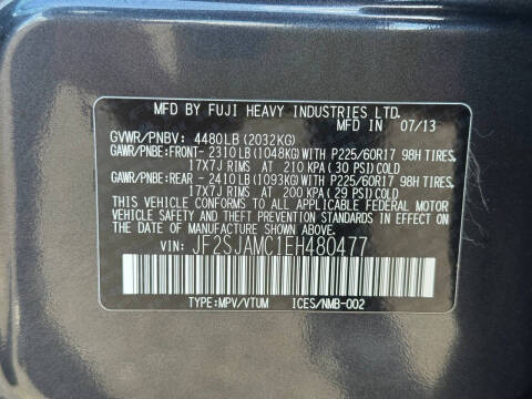 2014 Subaru Forester 2.5i Touring