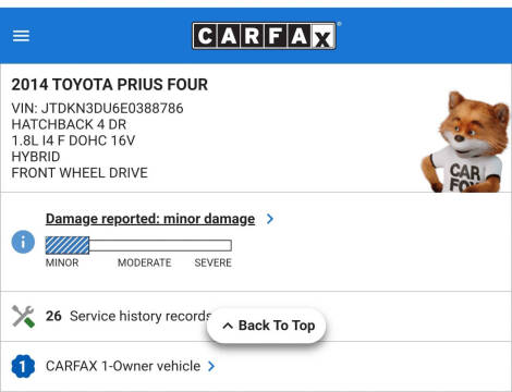 2014 Toyota Prius Four