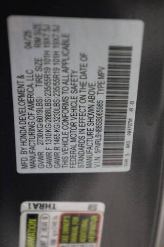 2025 Honda Odyssey Touring