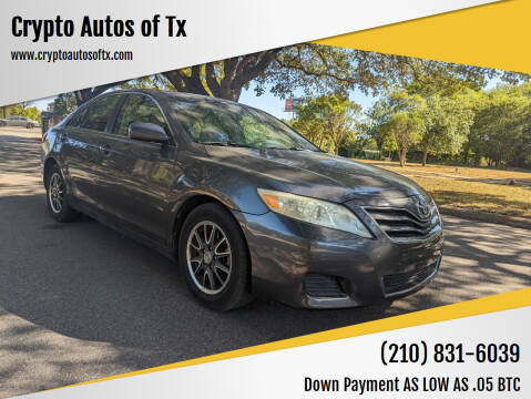 2010 Toyota Camry for sale at Crypto Autos of Tx in San Antonio TX