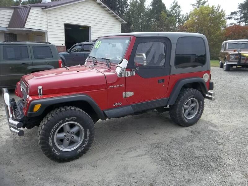 2002 Jeep Wrangler for sale at JIM'S COUNTRY MOTORS in Corry PA