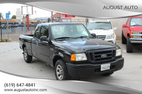 2005 Ford Ranger for sale at August Auto in El Cajon CA