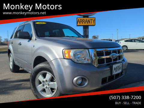 2008 Ford Escape for sale at Monkey Motors in Faribault MN