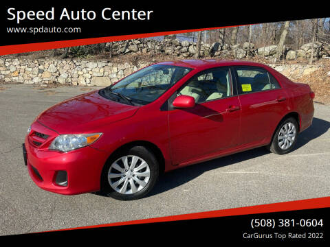 2012 Toyota Corolla for sale at Speed Auto Center in Milford MA