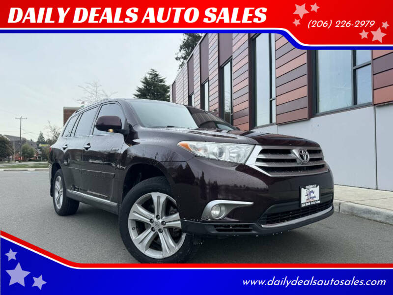 2013 Toyota Highlander for sale at DAILY DEALS AUTO SALES in Seattle WA