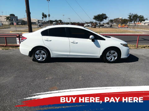 2015 Honda Civic for sale at Mid Valley Motors in La Feria TX