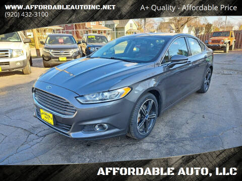 2015 Ford Fusion for sale at AFFORDABLE AUTO, LLC in Green Bay WI