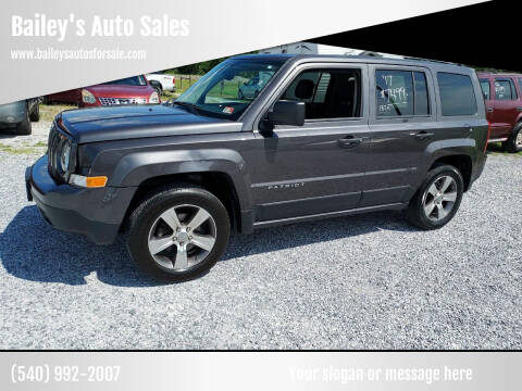 2017 Jeep Patriot for sale at Bailey's Auto Sales in Cloverdale VA