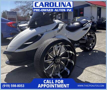 2012 Can-Am Spyder for sale at Carolina Pre-Owned Autos Inc in Durham NC