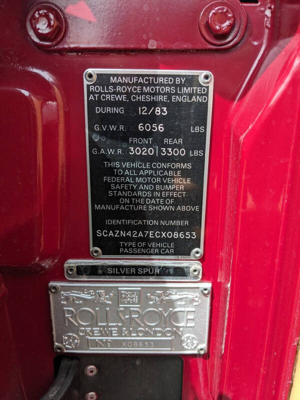 1984 Rolls-Royce Silver Spur