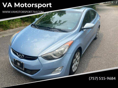 2013 Hyundai Elantra for sale at VA Motorsport in Chesapeake VA