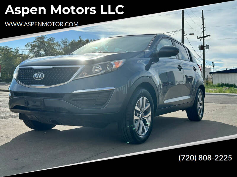 2015 Kia Sportage for sale at Aspen Motors LLC in Denver CO