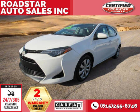2017 Toyota Corolla for sale at Roadstar Auto Sales Inc in Nashville TN