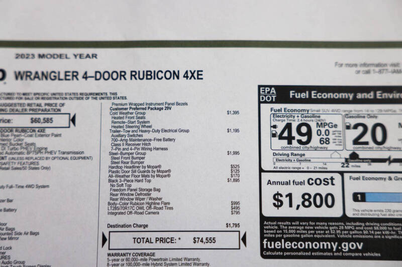 2023 Jeep Wrangler Rubicon 4xe
