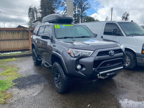 2018 Toyota 4Runner for sale at A & M Auto Wholesale in Tillamook OR