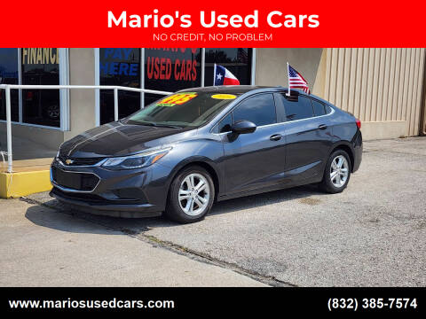 2016 Chevrolet Cruze for sale at Mario's Used Cars in Houston TX