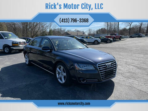 2014 Audi A8 L for sale at Rick's Motor City, LLC in Springfield MA