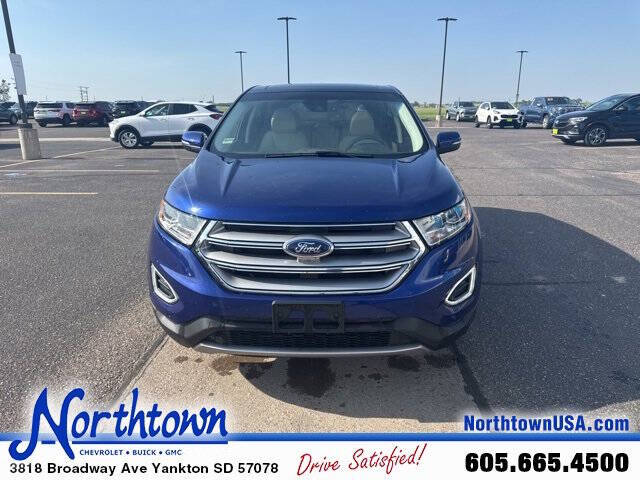 Used 2015 Ford Edge Titanium with VIN 2FMPK3K99FBB81348 for sale in Yankton, SD