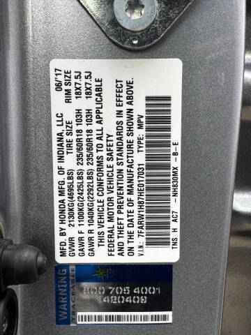 2017 Honda CR-V EX-L w/Navi