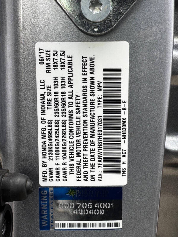 2017 Honda CR-V EX-L w/Navi