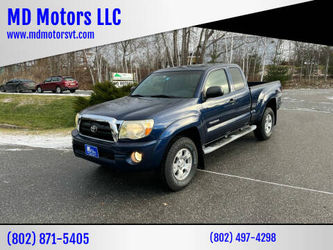 2007 Toyota Tacoma for sale at MD Motors LLC in Williston VT