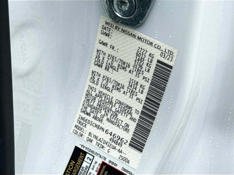 2023 Nissan Frontier S