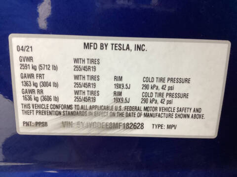 2021 Tesla Model Y Long Range