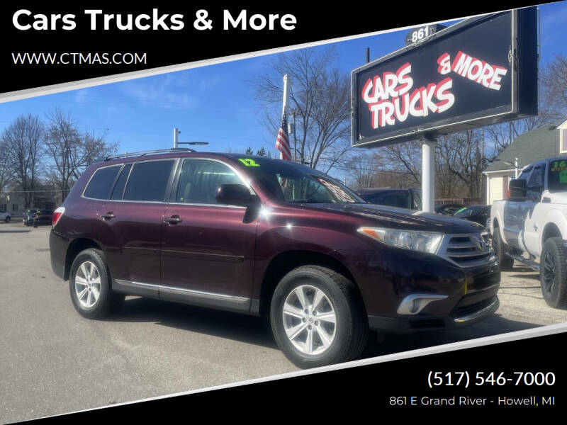 2012 Toyota Highlander for sale at Cars Trucks & More in Howell MI