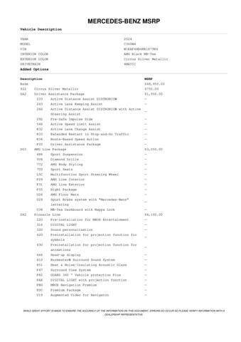 2024 Mercedes-Benz C-Class C 300 4MATIC
