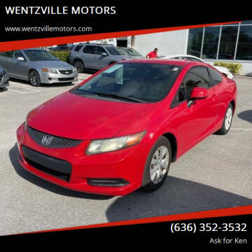 2012 Honda Civic for sale at WENTZVILLE MOTORS in Wentzville MO