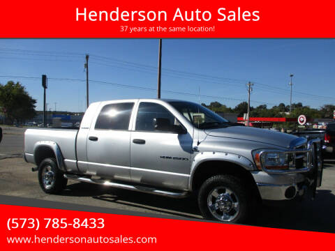 2006 Dodge Ram 2500 for sale at Henderson Auto Sales in Poplar Bluff MO