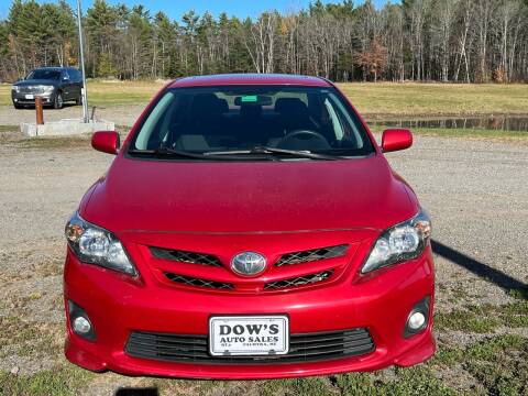 2013 Toyota Corolla for sale at DOW'S AUTO SALES in Palmyra ME