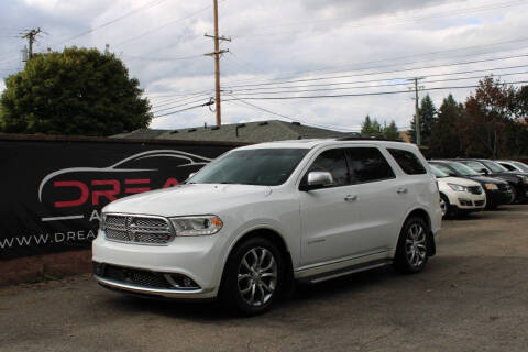 2017 Dodge Durango for sale at Dream Auto Group in Shelby Township MI