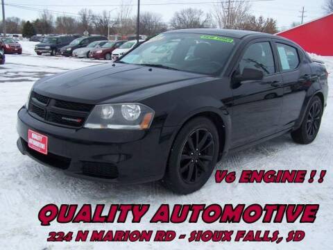 2013 Dodge Avenger for sale at Quality Automotive in Sioux Falls SD