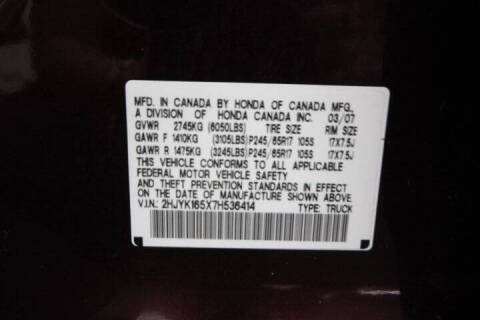 2007 Honda Ridgeline RTL