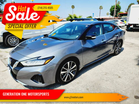 2021 Nissan Maxima for sale at GENERATION ONE MOTORSPORTS in La Habra CA