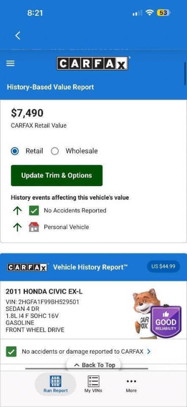 2011 Honda Civic EX-L w/Navi