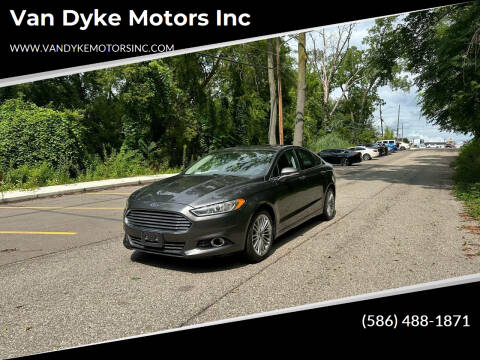 2015 Ford Fusion for sale at Van Dyke Motors Inc in Utica MI