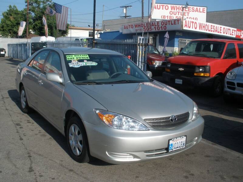 2002 Toyota Camry for sale at AUTO WHOLESALE OUTLET in North Hollywood CA