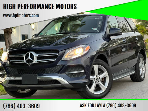 2017 Mercedes-Benz GLE for sale at HIGH PERFORMANCE MOTORS in Hollywood FL