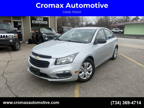 2016 Chevrolet Cruze Limited for sale at Cromax Automotive in Ann Arbor MI