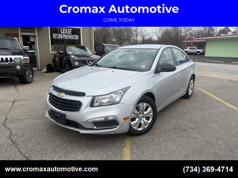 2016 Chevrolet Cruze Limited for sale at Cromax Automotive in Ann Arbor MI