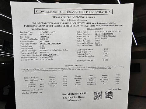 2021 Infiniti QX80 Luxe