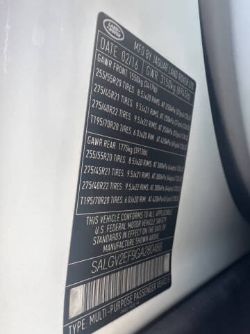 2016 Land Rover Range Rover Autobiography