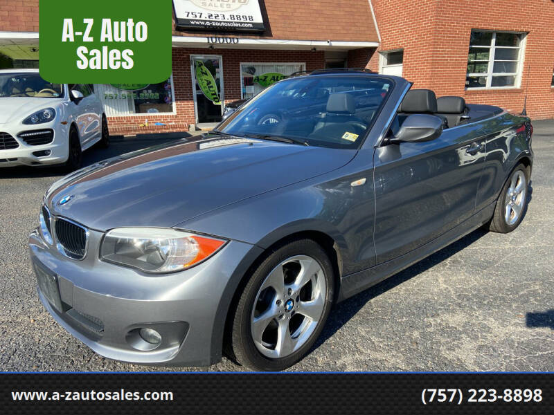2012 BMW 1 Series for sale at A-Z Auto Sales in Newport News VA